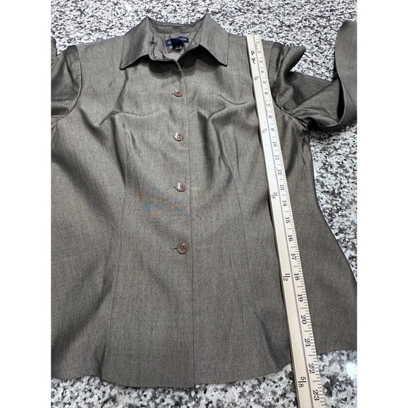 Ann Taylor Loft Women's Iridescent Jacket Size 8 Lined Long Sleeve Jacket Preppy - Picture 11 of 12